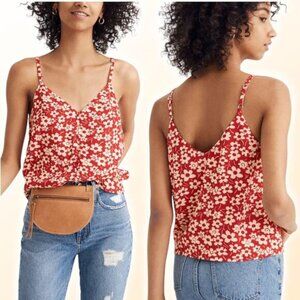 NWT MADEWELL Button-Down Floral Cami Sz 00 Full Bloom